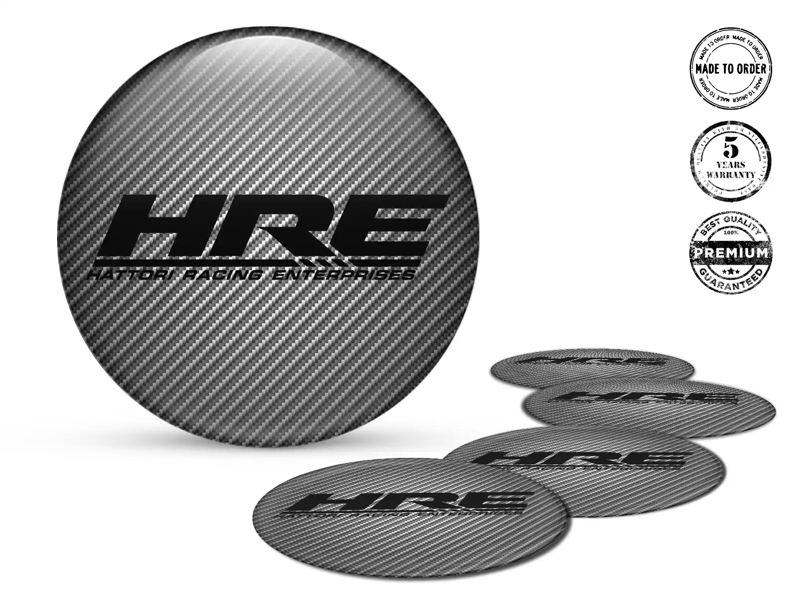 HRE Style Décalques Roue Mise à Jour des Badges Silicone